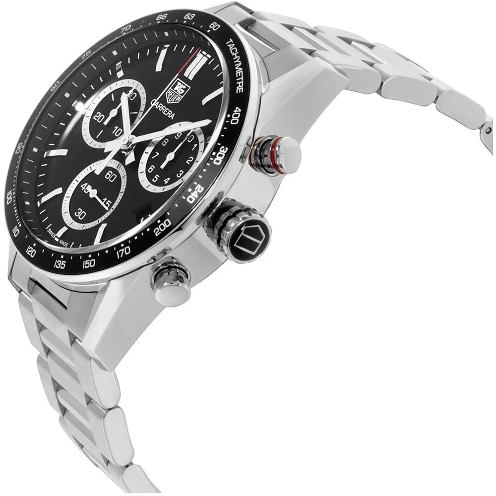 Tag heuer carrera 43mm chrono date quartz mens watch cv1a10.ba0799