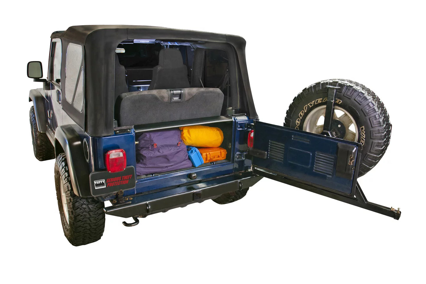 Tuffy security products 296-01 classic enclosure; black; 1997-2006 jeep wrangler tj