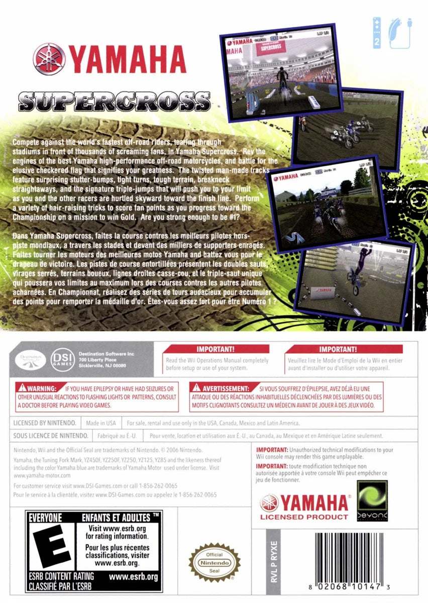 Yamaha supercross - wii