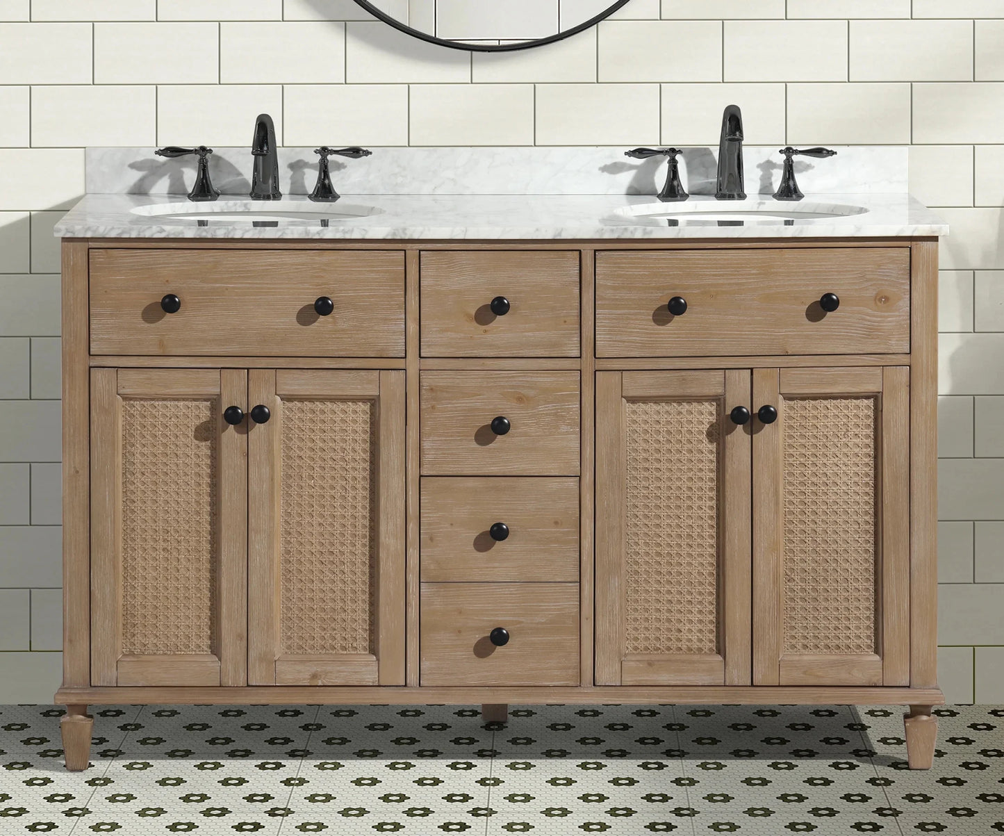 Annie 55 bathroom vanity weathered fir