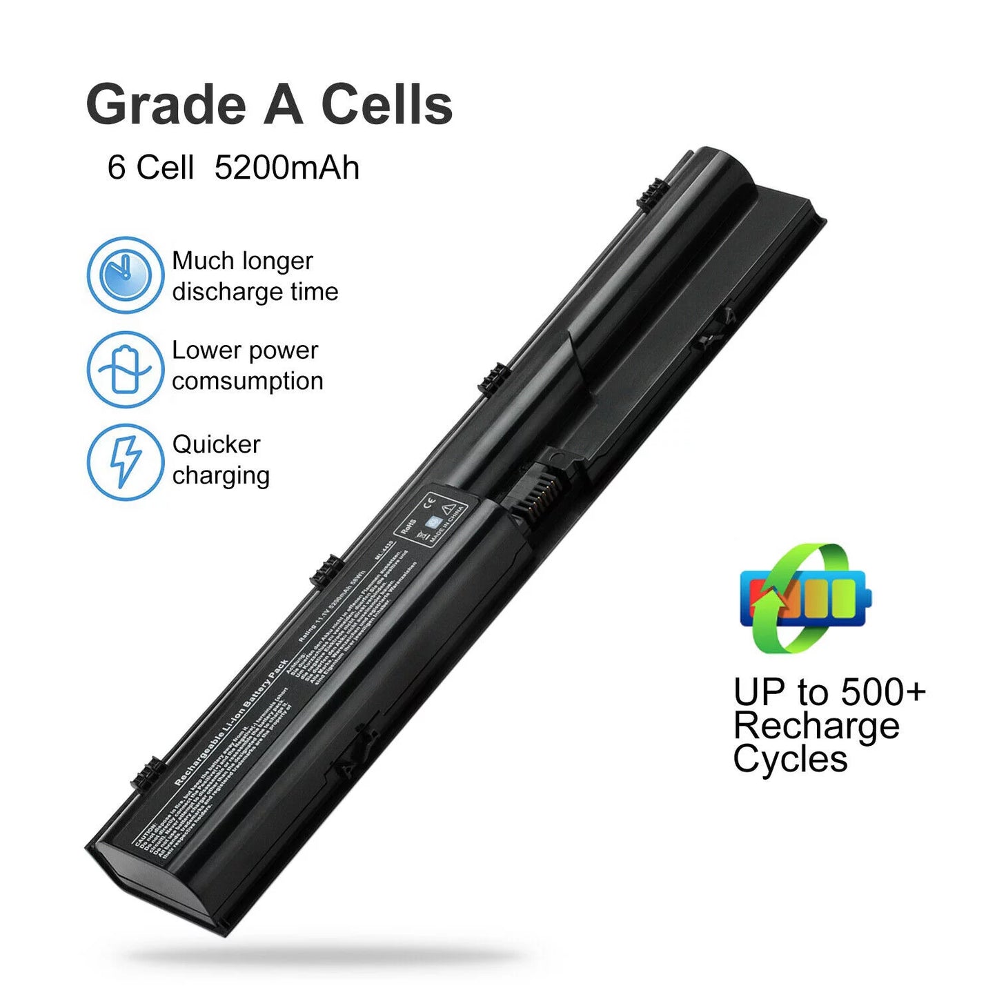 Battery for hp probook 4530s 4540s 4440s 4430s 4545s 4535s 4330s qk646ut qk646aa