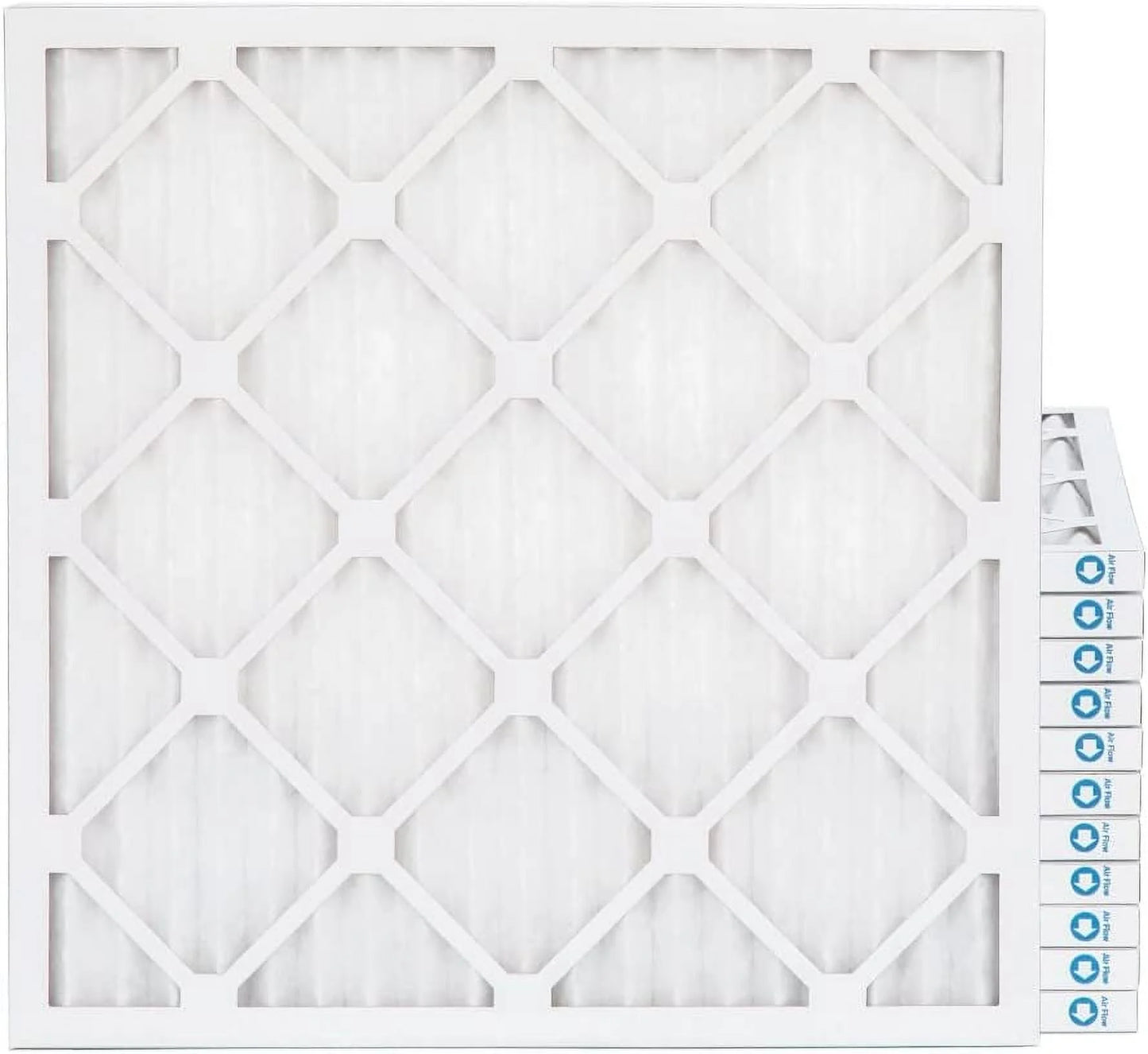 10x10x1 merv 8 pleated hv furne 1 air filters by pamlico. case of 12. size: 9-1/2 x 9-1/2 x 3/4 white 10 x 10 x 1 21208-011010 0