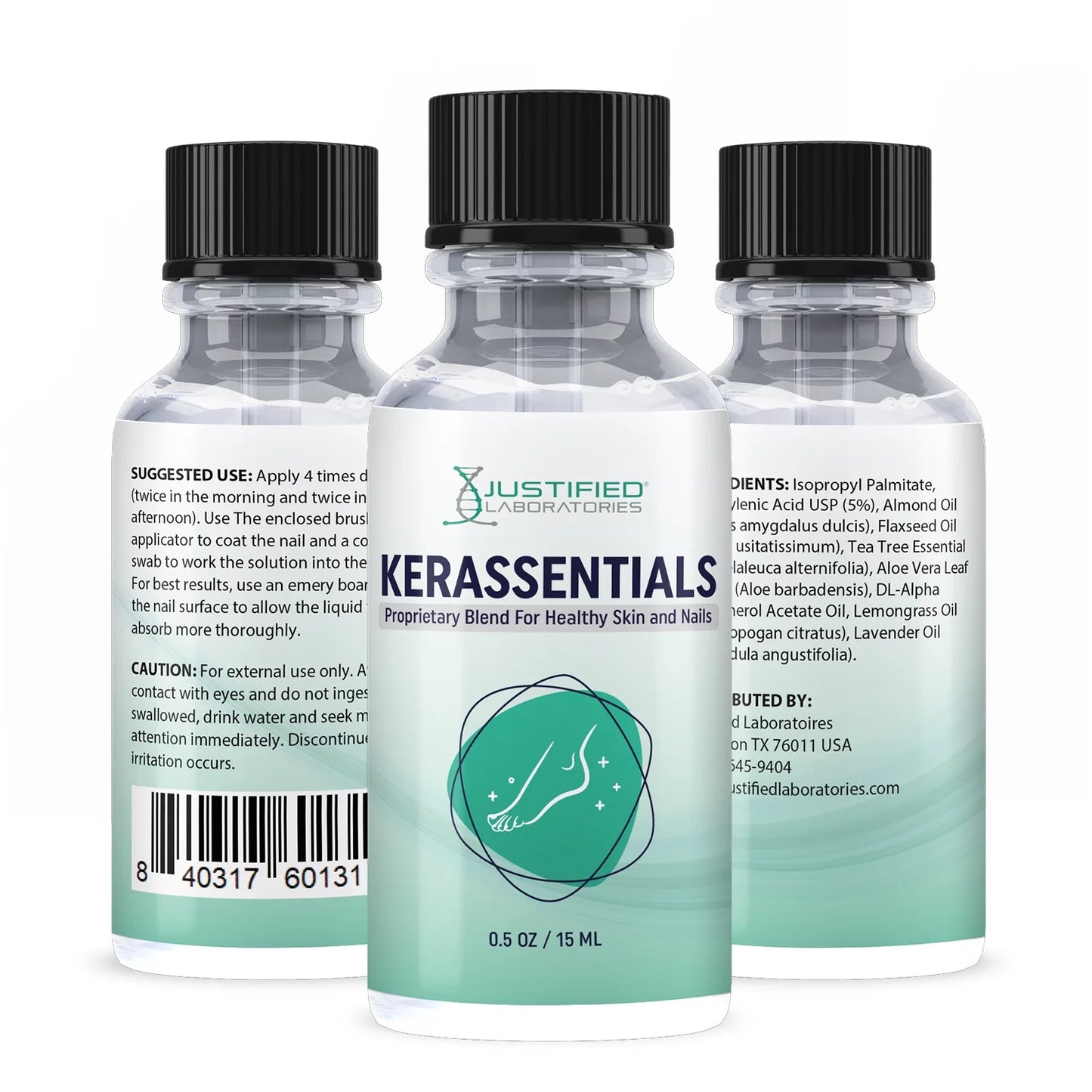 (2 pack) kerassentials toenail treatment oil may support strong healthy natural nails