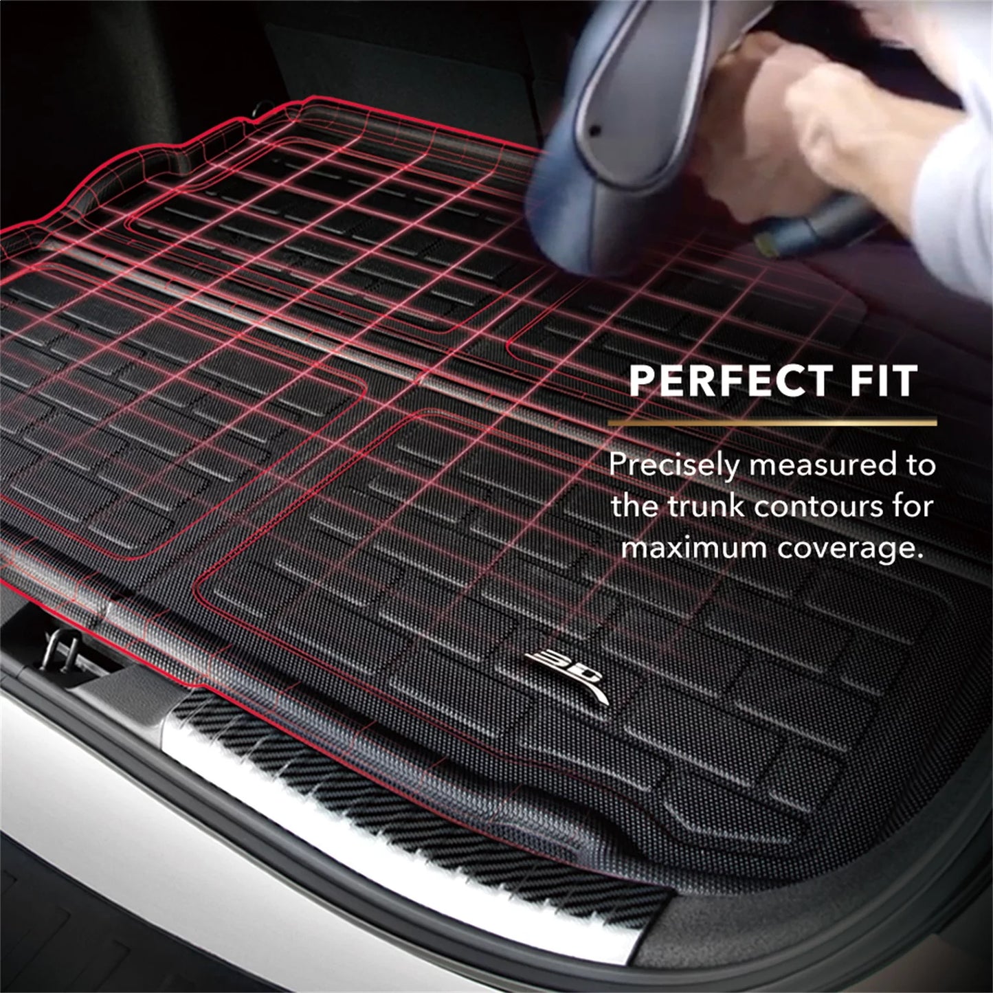 3d maxpider kagu cargo liner (black) compatible with honda hr-v 2016-2022 - cargo liner