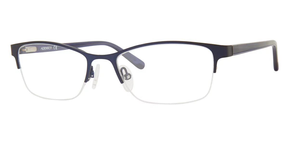 Adensco 230 semi-rimless cat eye/butterfly blue eyeglasses