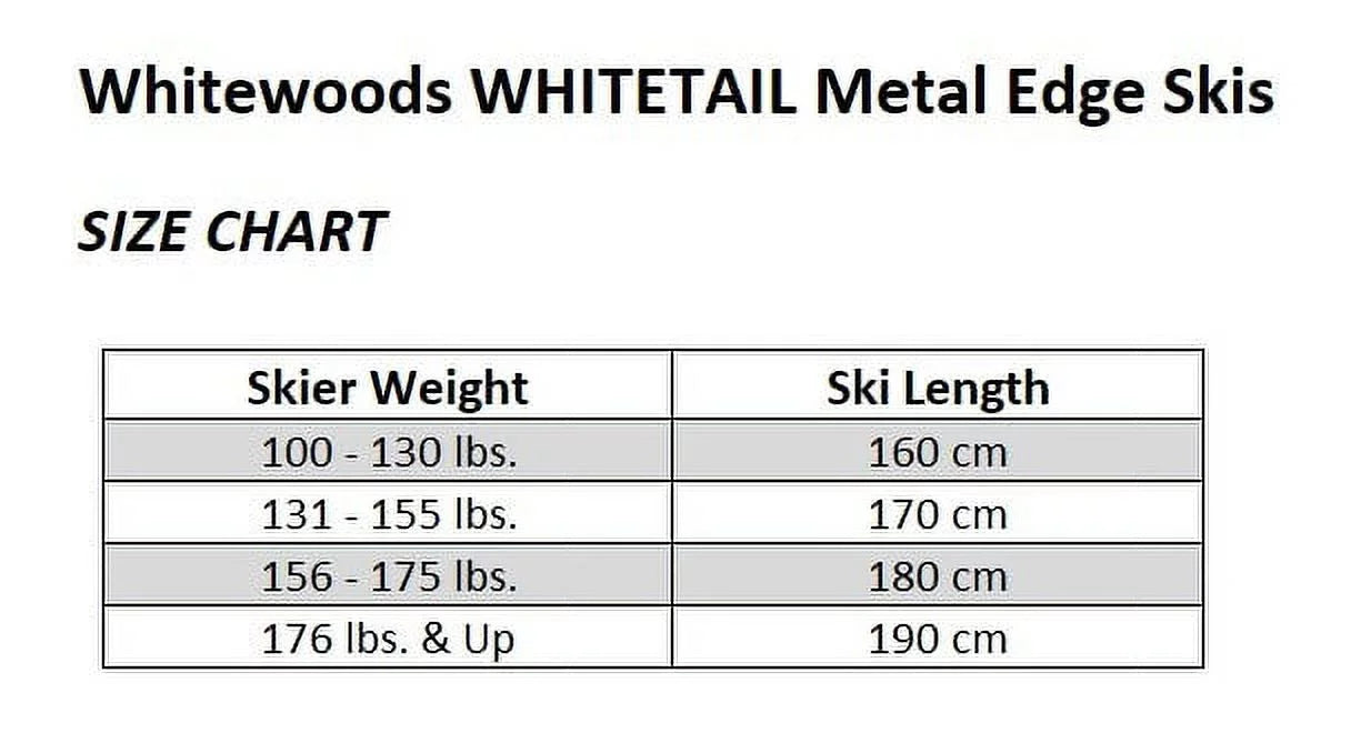 Whitewoods whitetail adult metal edge cross country skis, rottefella nnn binding