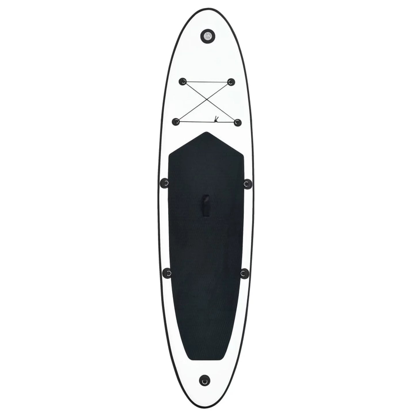 Walmeck inflatable paddleboard set black and white