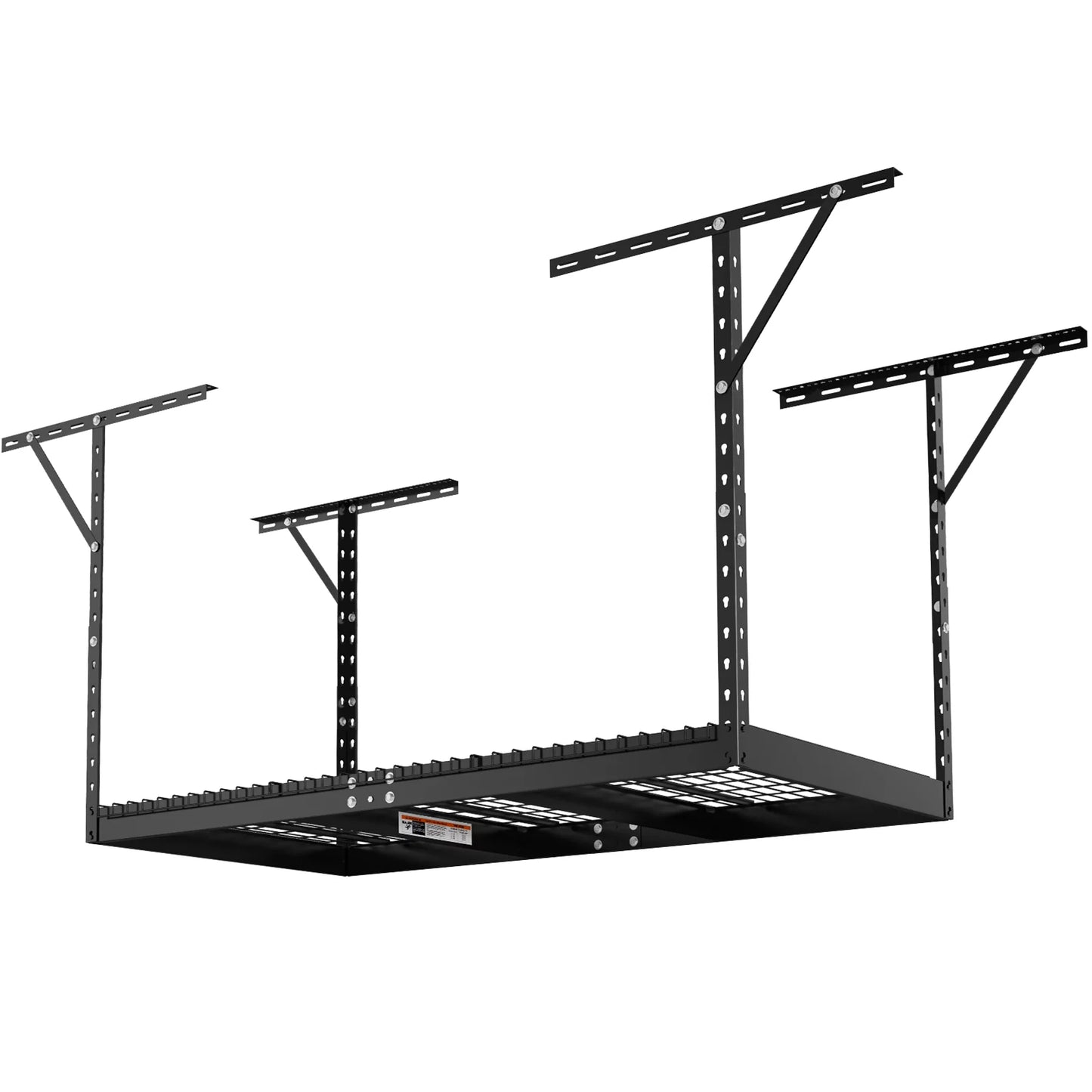 Vevor overhead adjustable garage storage rack 36x72in ceiling rack 550lbs black