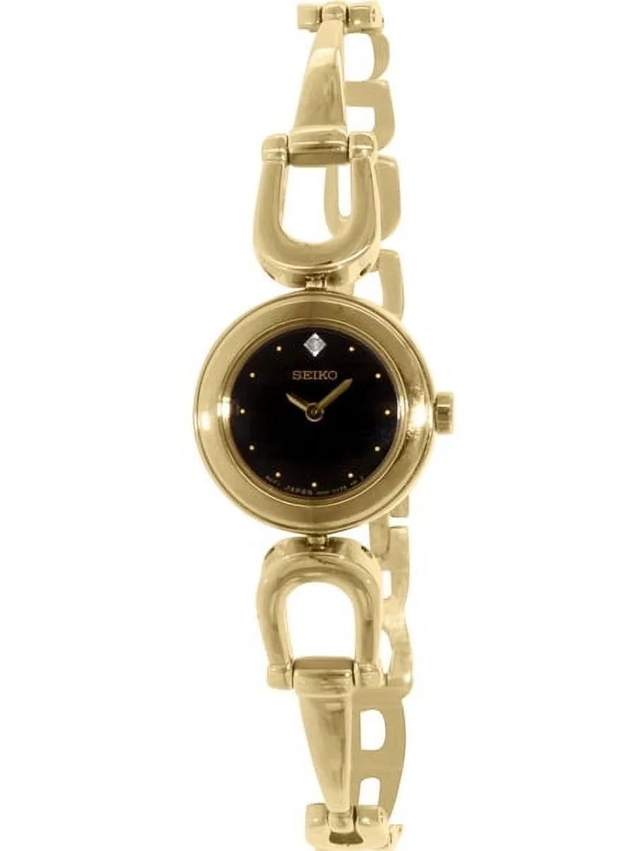 Women's suje70 diamond gold-tone bangle watch