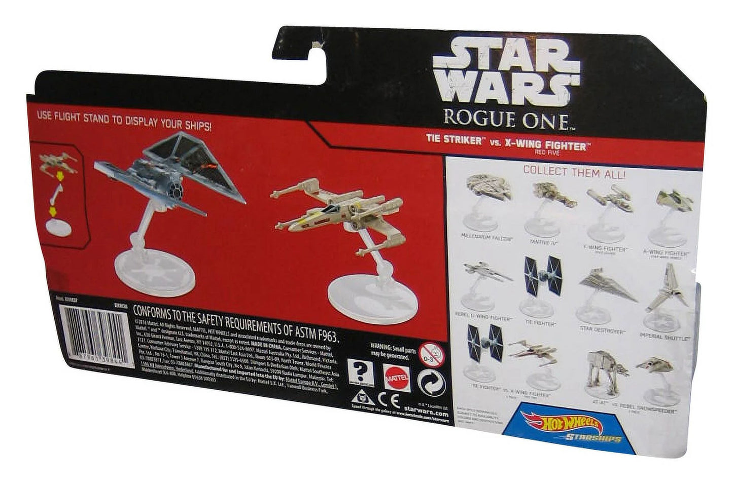 Star wars hot wheels rogue one (2016) the striker vs. x-wing fighter toy starship 2-pack