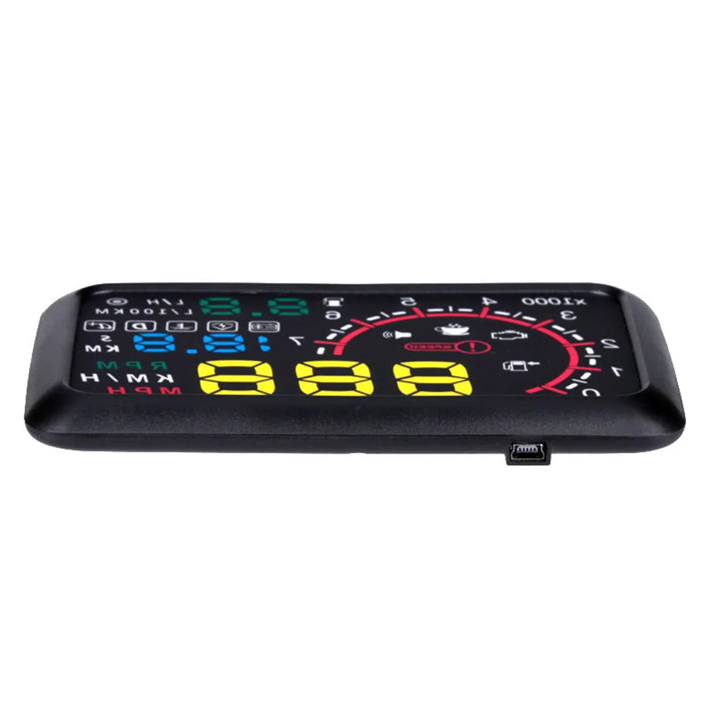 Andoer drive safely with head up display, speedometer, water temperature, mileage, flexible alarm modes