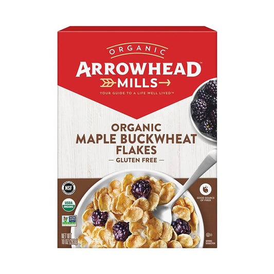 Arrowhead mills organic maple buckwheat flakes gluten free 10 oz pack of 2