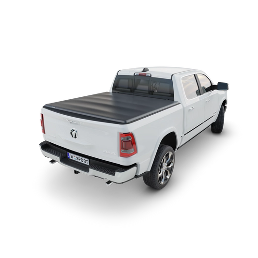 Worksport sc3 soft folding truck bed tonneau cover | 20-2725 | fits 2009 - 2018 dodge ram 1500 5'7” bed