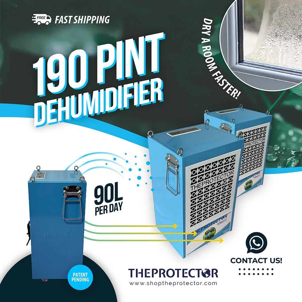 190 pint dehumidifier, dehumidifier, commercial & industrial dehumidifier