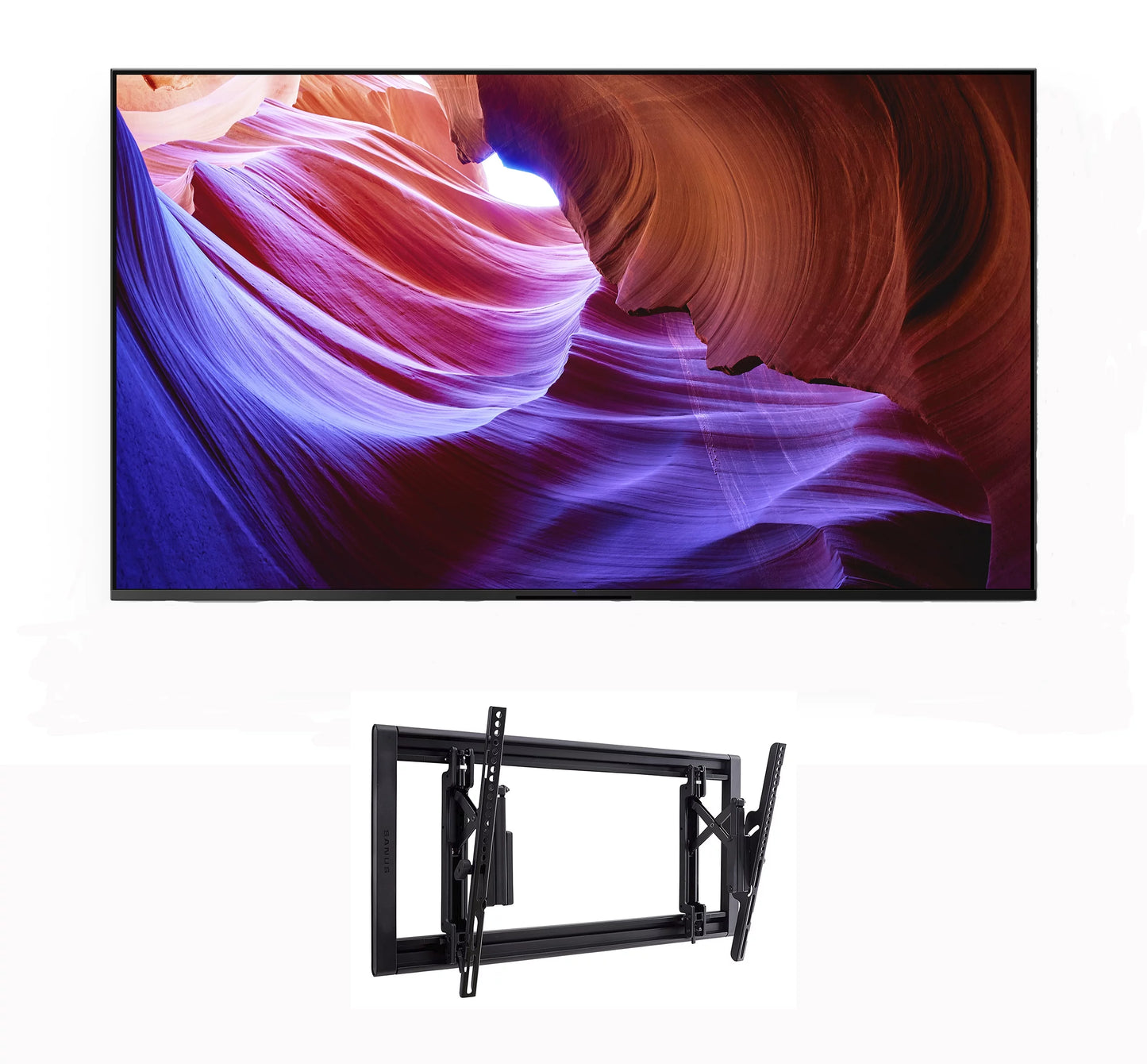 Sony kd43x85k 43-inch 4k hdr led with ps5 features smart tv with sanus vlt7-b2 42-90" advanced tilt 4d tv wall mount (2022)