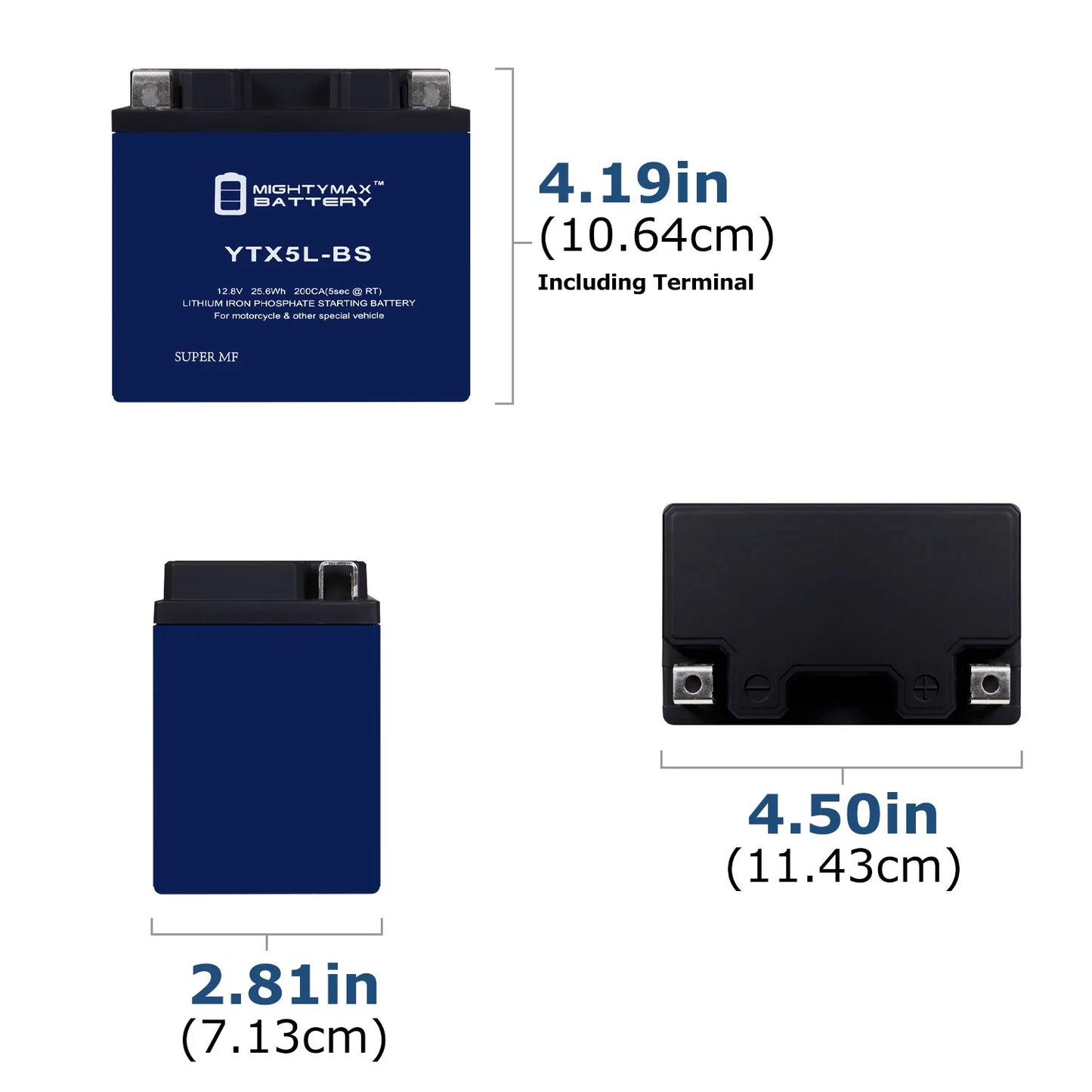 Ytx5l-bs lithium battery replacement for cannondale x440s