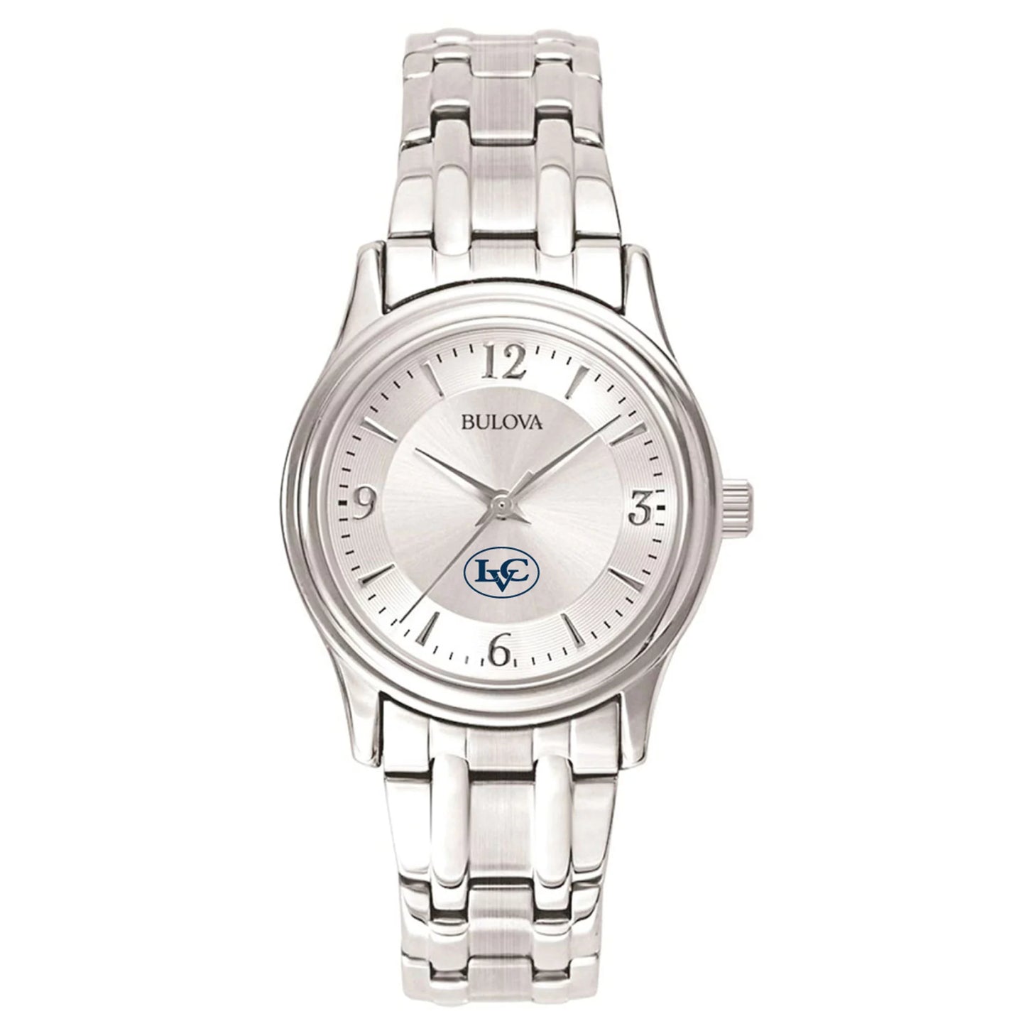 Women's bulova  silver lebanon valley college silver-tone dial stainless steel quartz watch