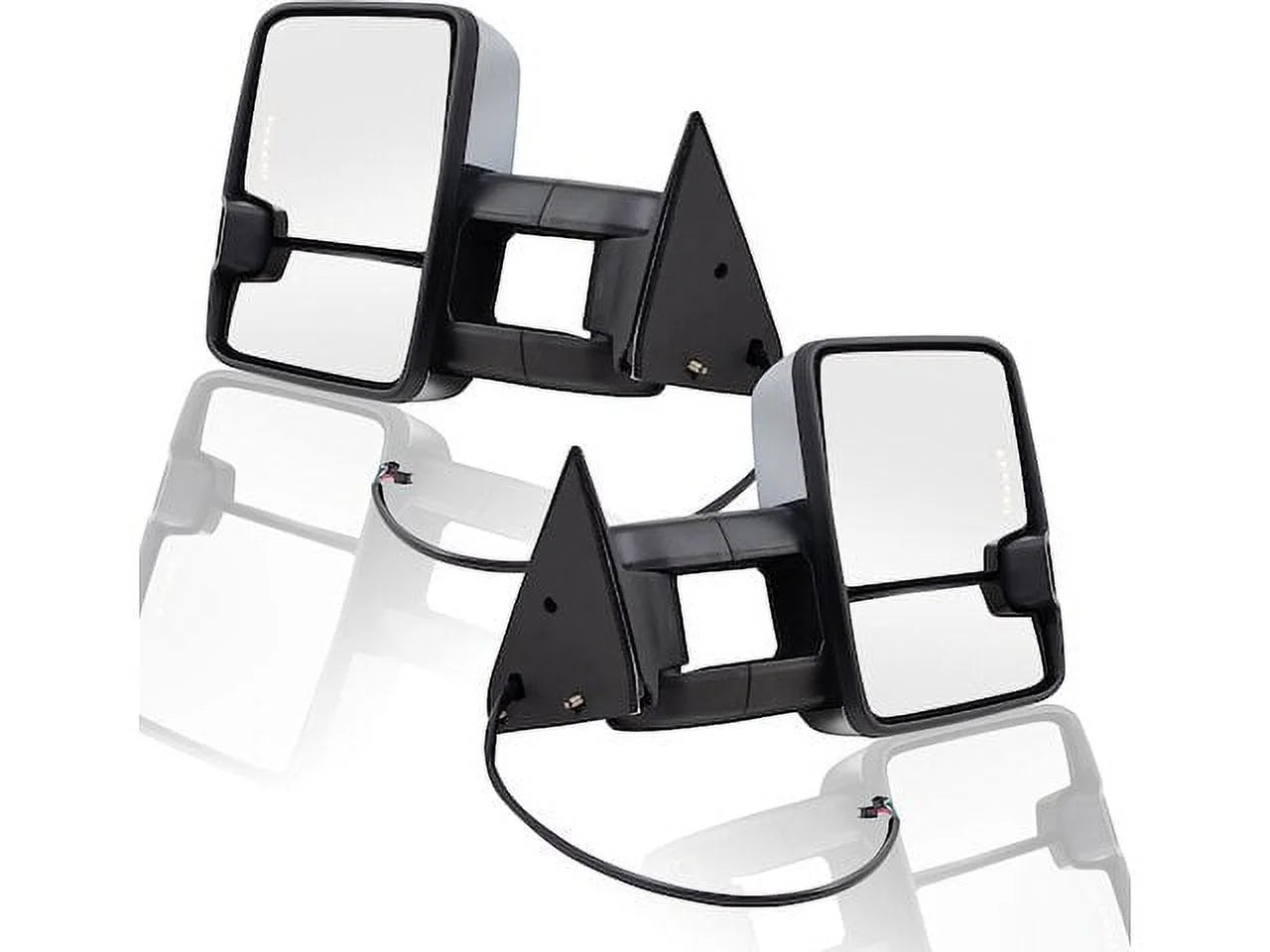 Towing mirror set - compatible with 1988 - 1999 chevy k1500 ls 4wd 1989 1990 1991 1992 1993 1994 1995 1996 1997 1998