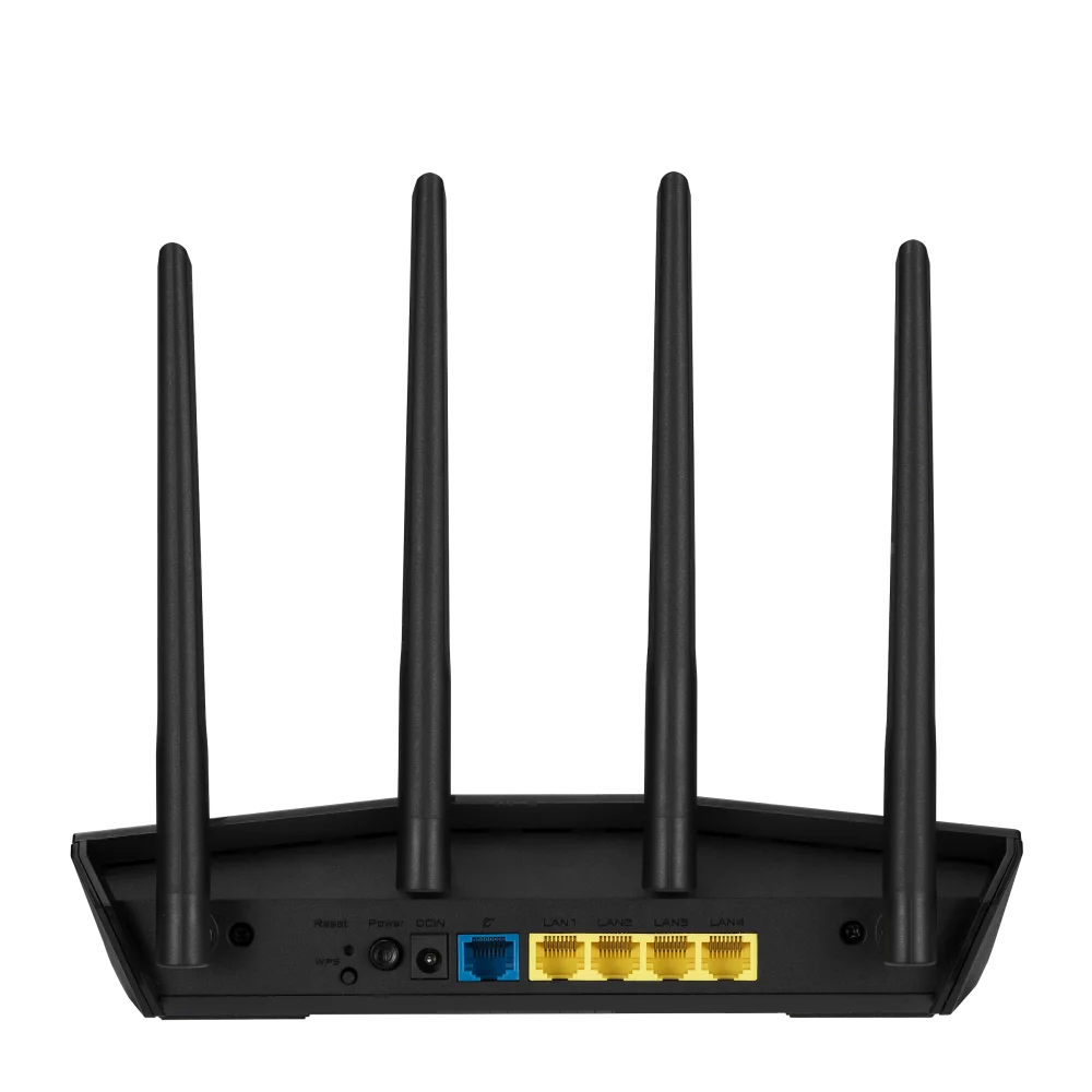 Asus rt-ax55 wi-fi 6 ieee 802.11ax ethernet wireless router - 2.40 ghz ism band - 5 ghz unii band - 4 x antenna(4 x external) - 225 mb/s wireless speed - 4 x network port - 1 x broadband port - gig...