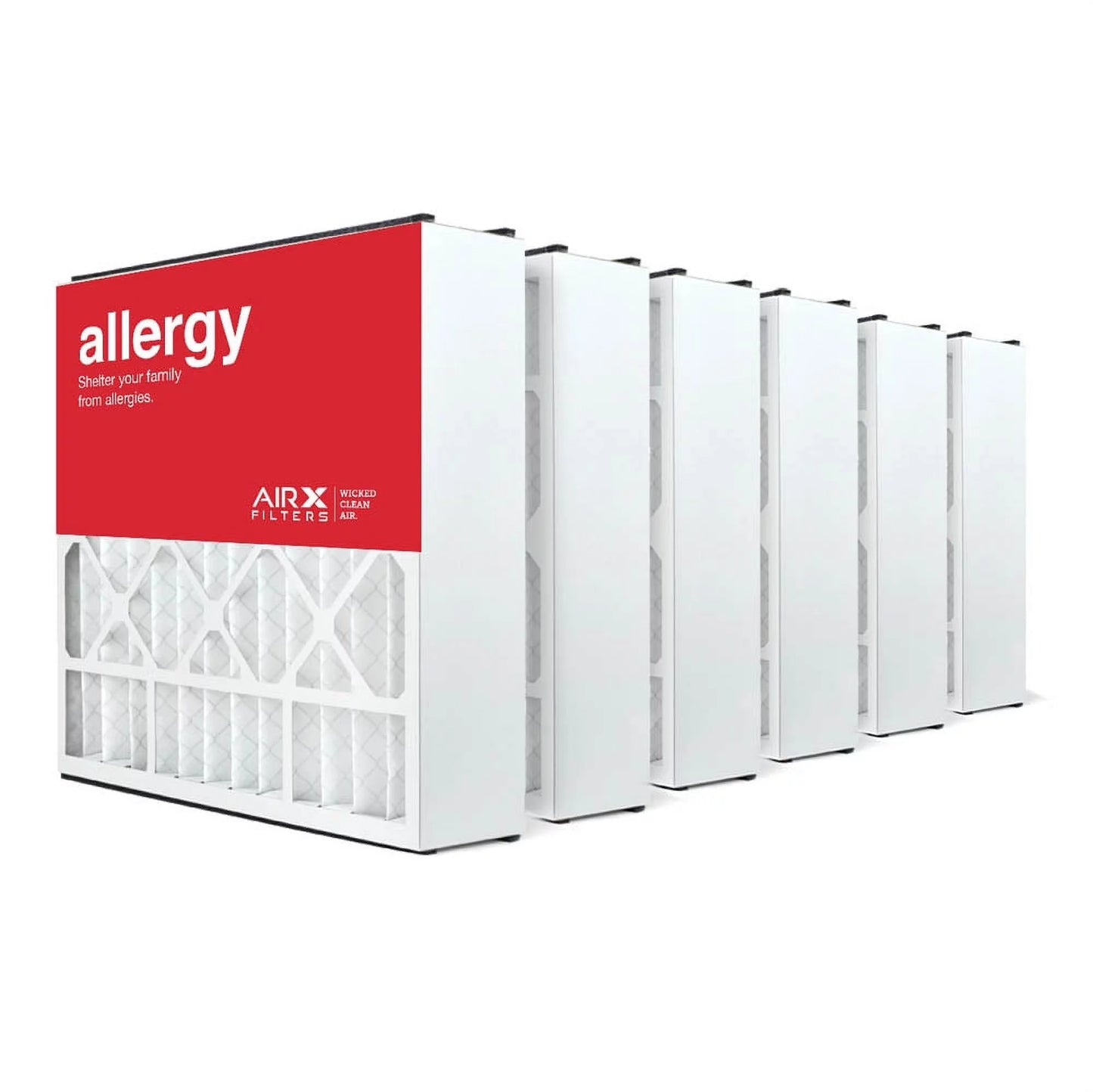 20x20x5 airx allergy air bear 259112-103 replacement air filter - merv 11, 6-pack