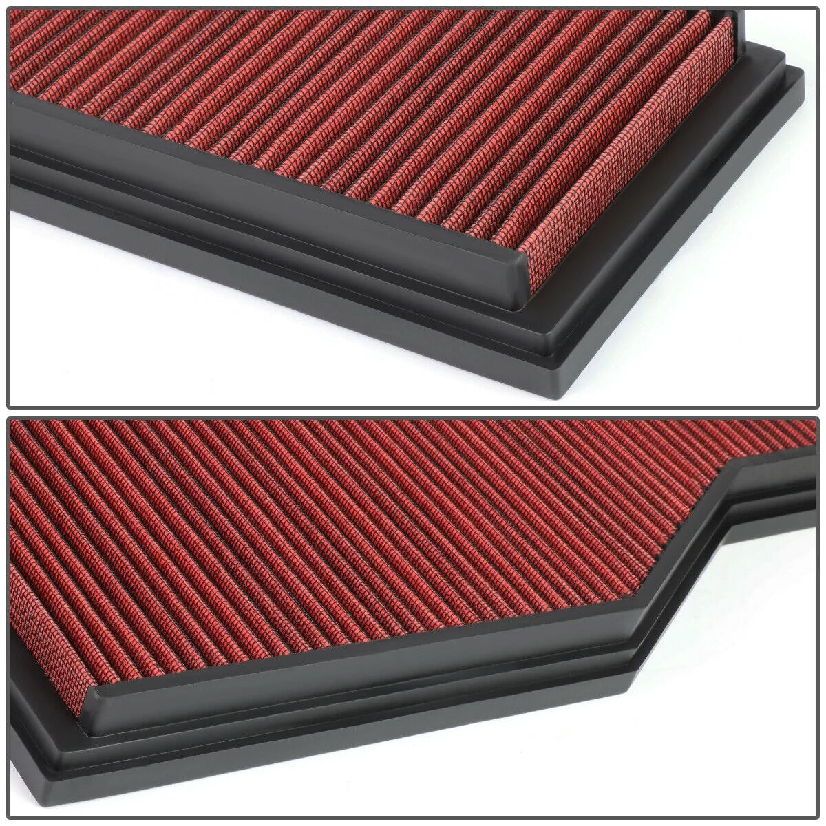 Teledu for 1999-2008 porsche 911 3.4/3.6/3.8l reusable drop-in panel air filter red