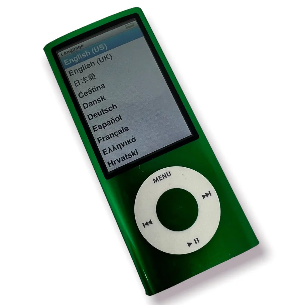 Apple ipod nano 5th generation 8gb green bundle, like new