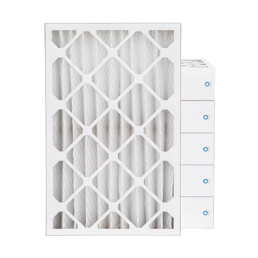 12x24x4 merv 11, mpr 1000 pleated ac furnace 4" air filters by pamlico. case of 6. actual size: 11-3/8 x 23-3/8 x 3-3/4