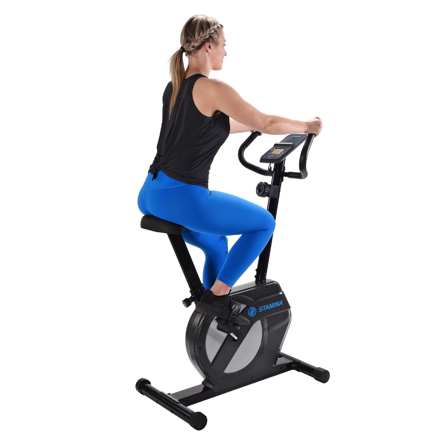 Stamina upright exercise bike 1308, 8 levels magnetic resistance, 300 lb. weight limit