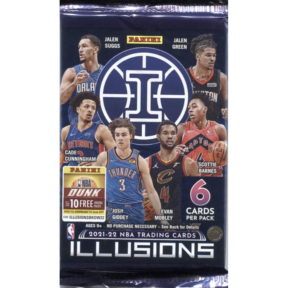 2021-22 panini® illusions nba basketball fat pack value box