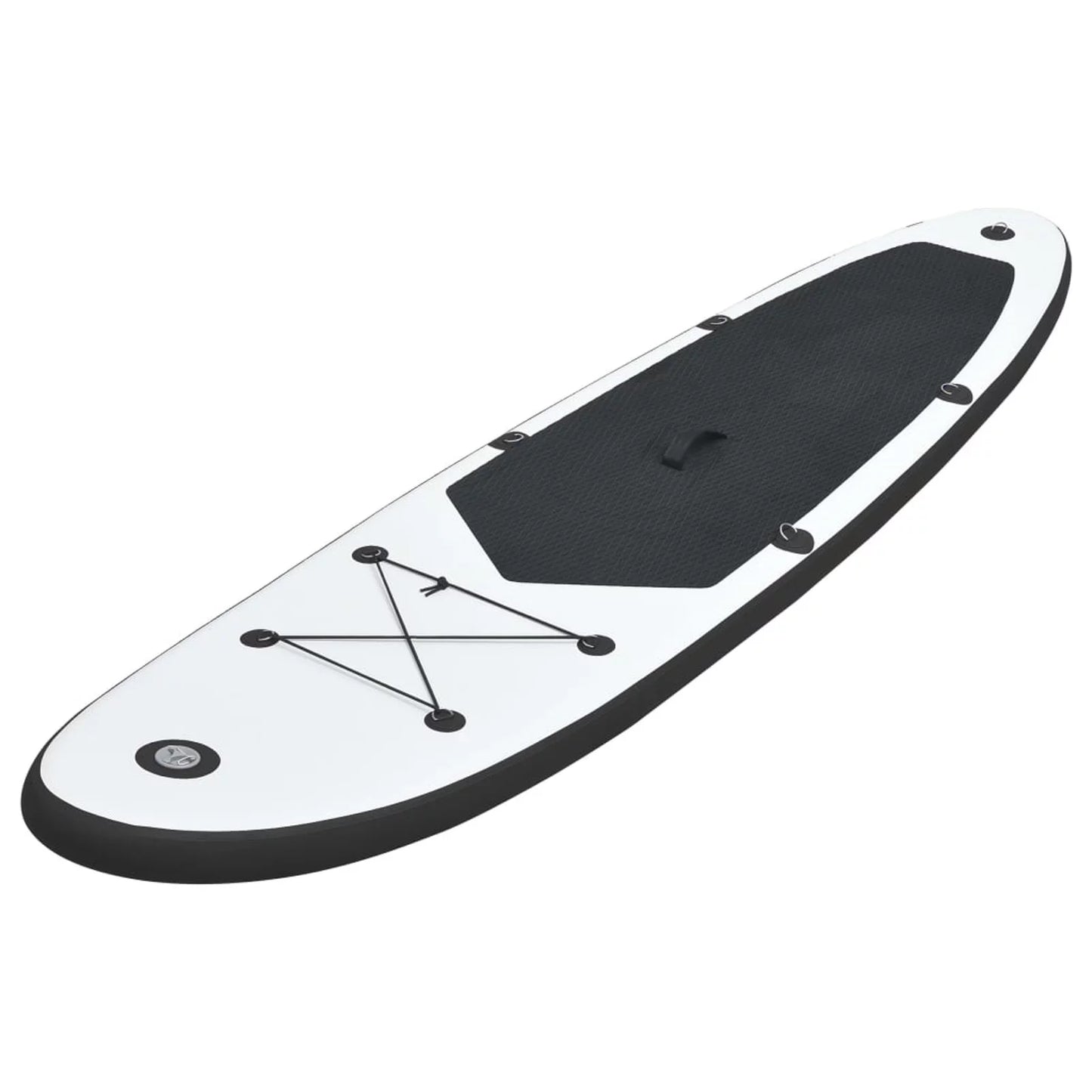 Walmeck inflatable paddleboard set black and white