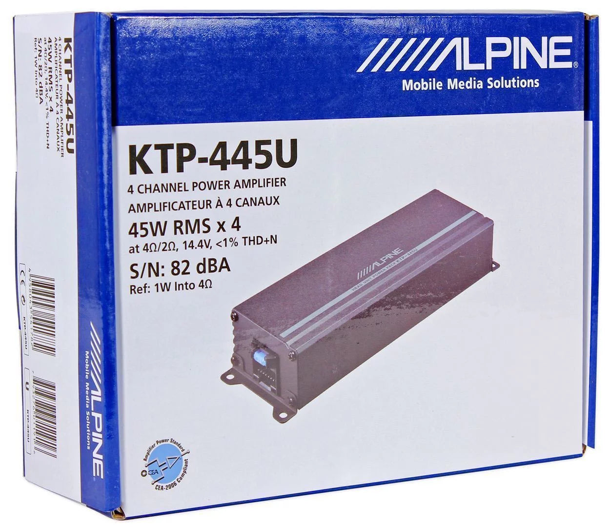 Alpine ktp-445u power pack - car - amplifier - external - 4-channel