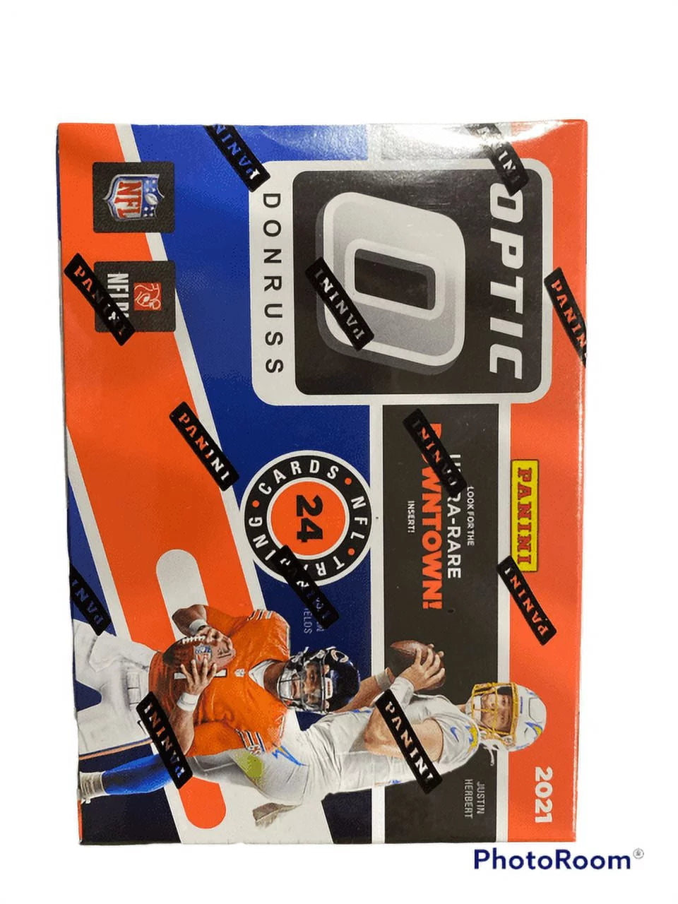 2021 donruss optic nfl football blaster box - 6 packs of 4 cards per pack - find the rare "downtown!" inserts!