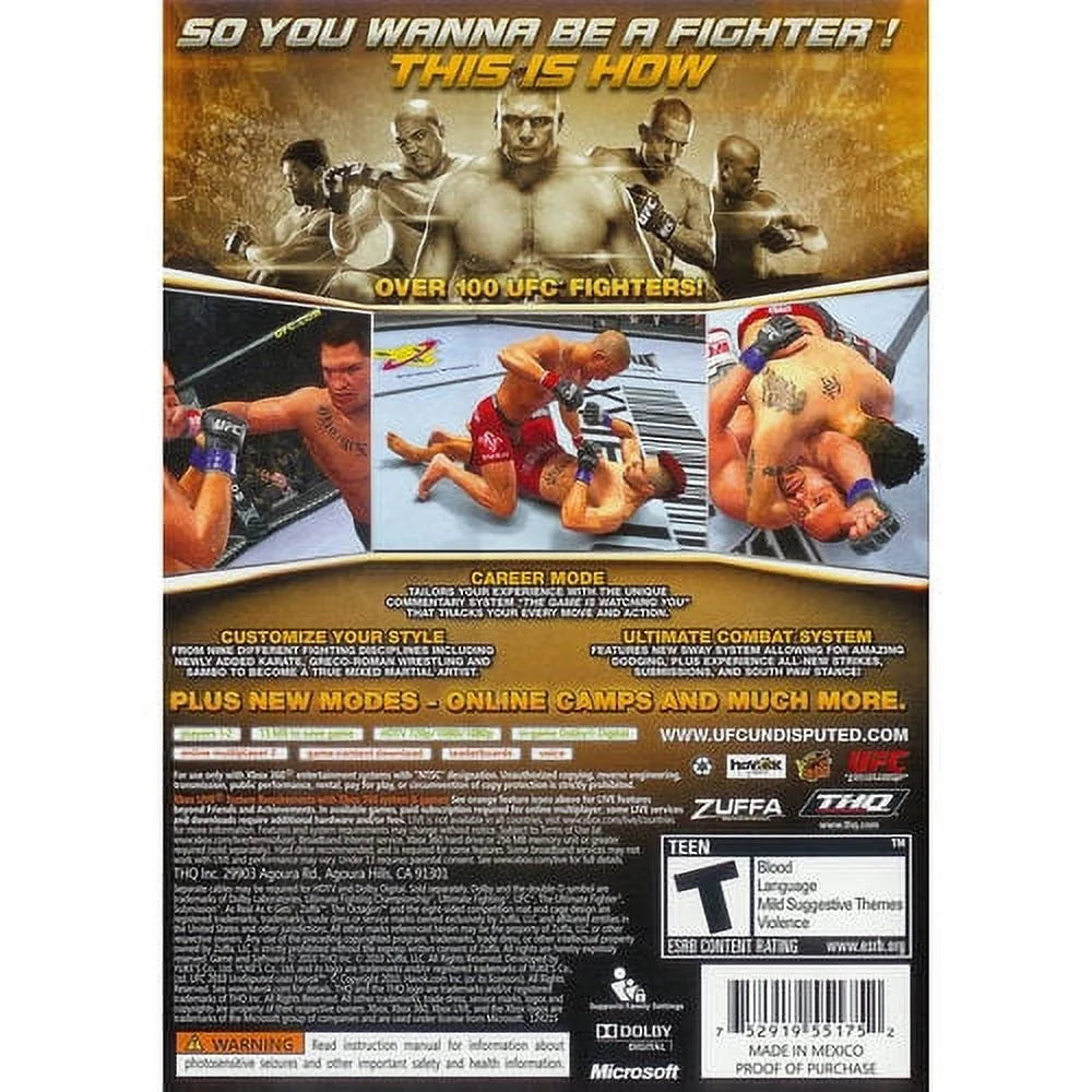 Thq ufc undisputed 2010 (xbox 360)