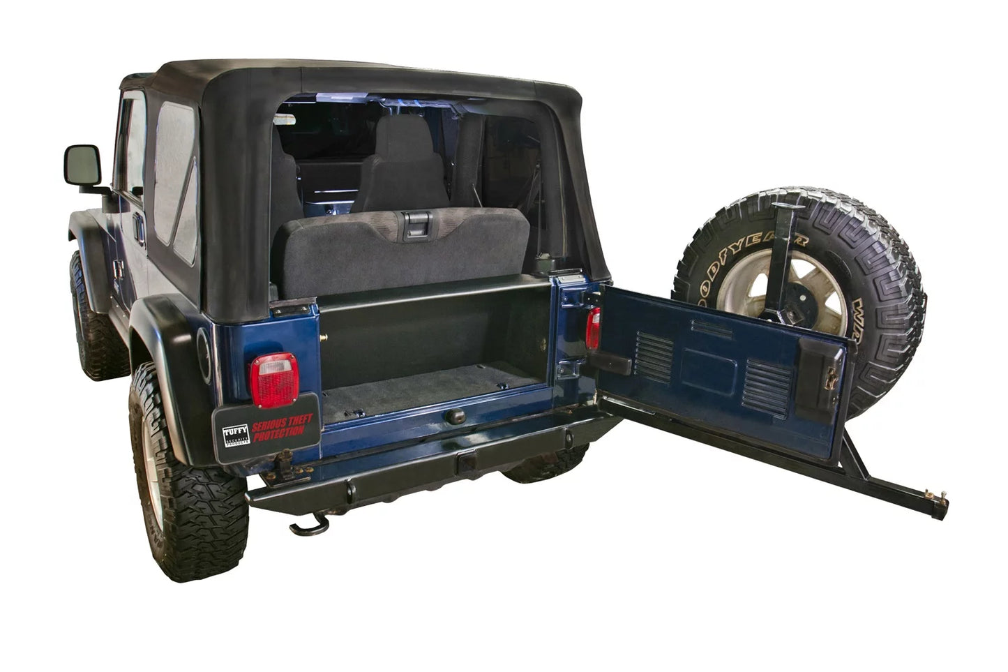 Tuffy security products 296-01 classic enclosure; black; 1997-2006 jeep wrangler tj