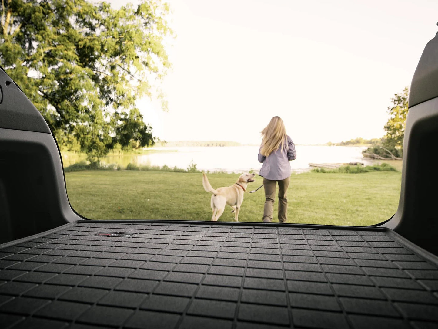 Weathertech cargo trunk liner compatible with 2010-2014 subaru outback - behind 2nd row seating, grey