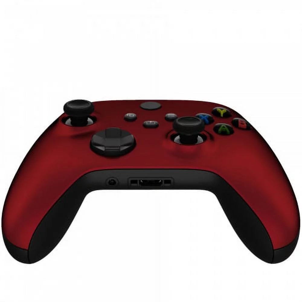 Xbox modded custom rapid fire controller red soft touch with white led x