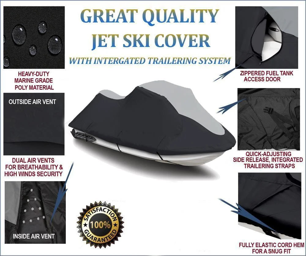 Super heavy-duty jet ski cover compatible for kawasaki stx-15f 2018 2019 2020