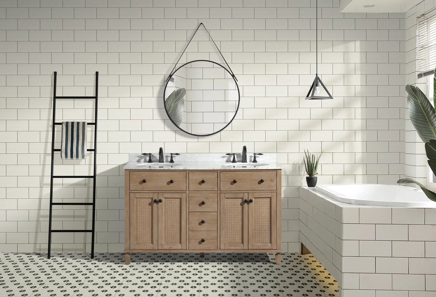 Annie 55 bathroom vanity weathered fir