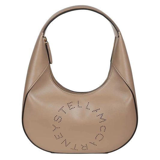 Stella mccartney women's eco leather hobo shoulder bag in taupe