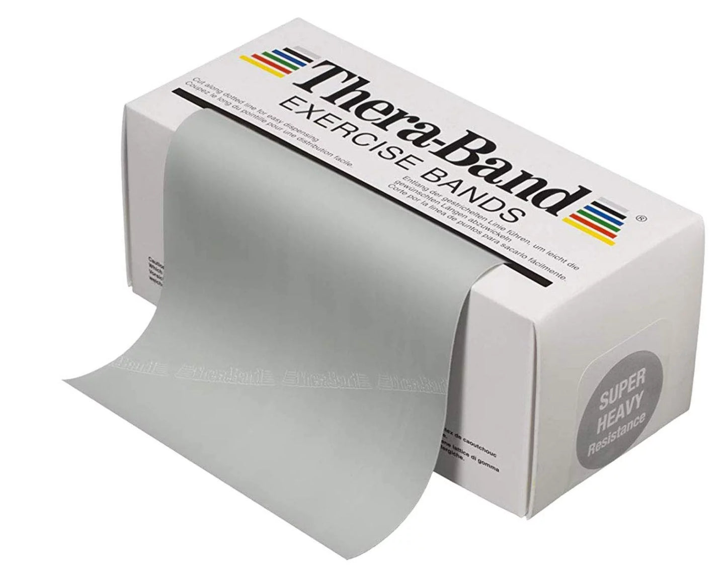 Theraband professional latex resistance bands, 6 yard roll resistance level: silver