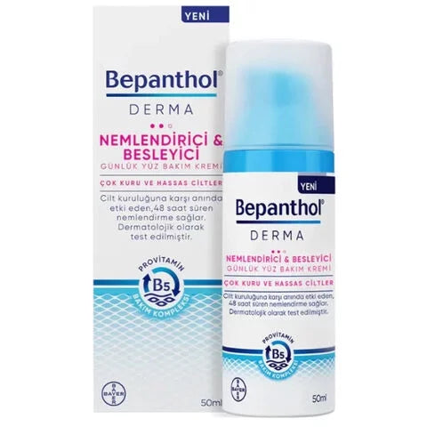 Bepanthol derma moisturizer and nourishing - facial care cream 50ml