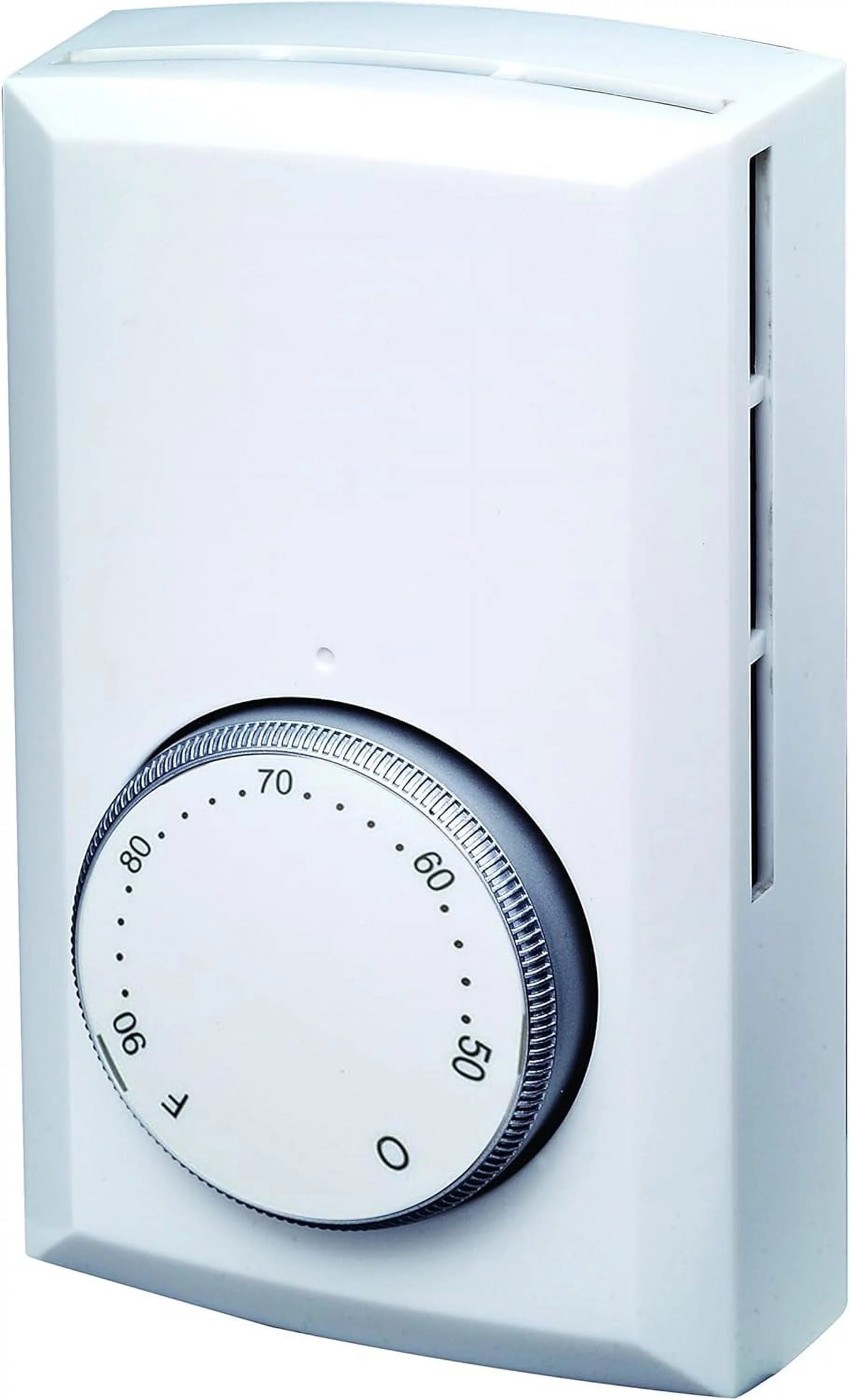 Td series mechanical thermostat double pole (model: td322w), 22 amp, 120/208/240 volt, 5280 watt, white