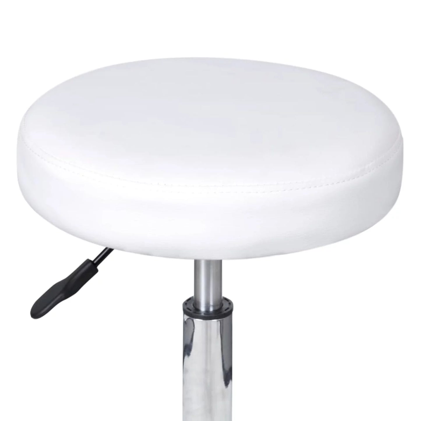 Suzicca office stool white faux leather