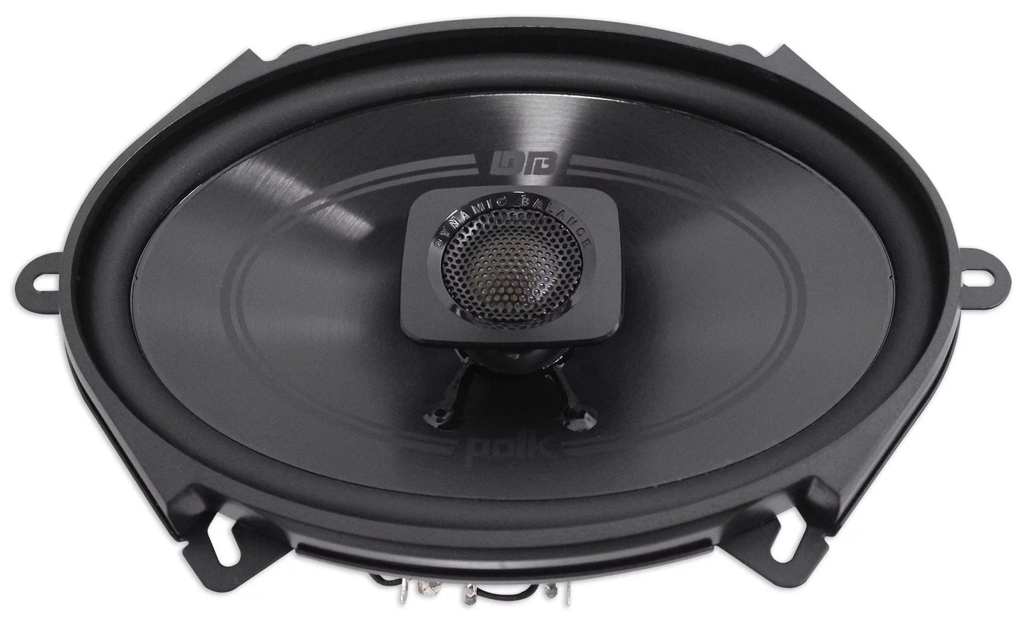 (2) polk audio db572 5x7" 225w car audio atv/motorcycle/boat speakers + rockmat