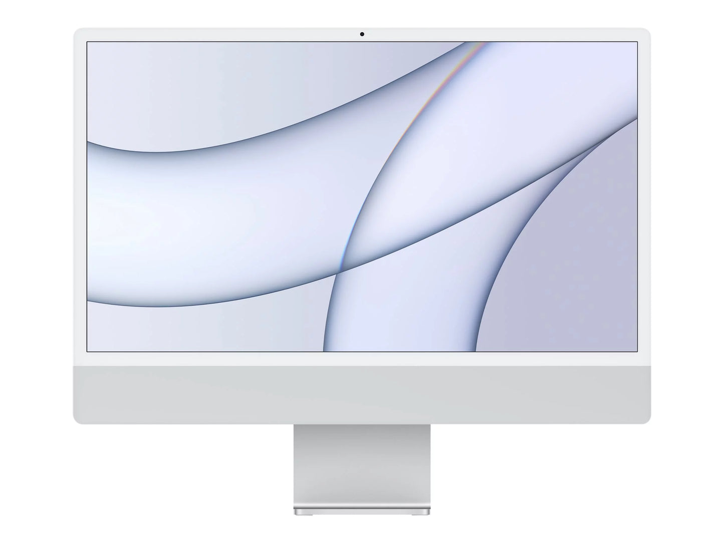 Apple imac with 4.5k retina display - all-in-one - m1 - ram 8 gb - ssd 256 gb - m1 7-core gpu - wlan: bluetooth 5.0, 802.11a/b/g/n/ac/ax - macos monterey 12.0 - monitor: led 24" 4480 x 2520 (4.5k) - keyboard: us - silver