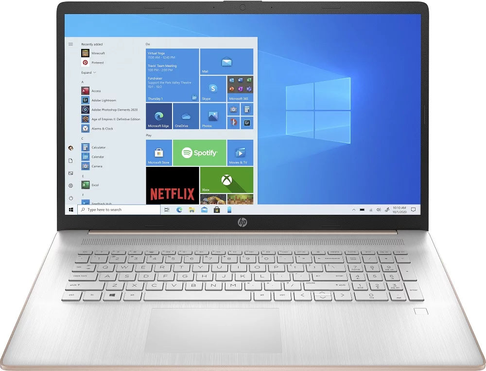 Used - hp laptop 17-cn0003cy (touchscreen), windows 10 home 64-bit, intel core i3-1125g4 quad-core processor 2.00ghz, 8gb ddr4-3200mhz ram, 512gb ssd