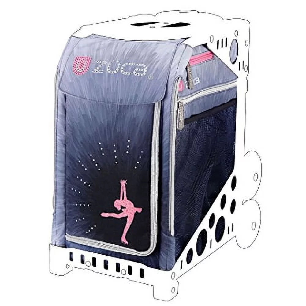 Zuca bag ice dreamz lux insert & blue frame w/ flashing wheels