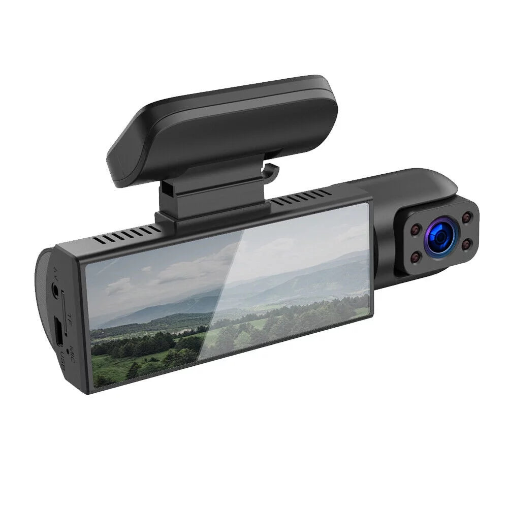 Vtin car dual lens dash cam hd 1080p video recorder camera g-sensor parking monitor