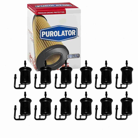 12 pc purolator f65366 fuel filters for 043-1028 33538 3538 86538 95538 alg-9119 bp4w-13-480 bp4w-20-490b g274 g6586 g8615 gf327 gf857 pf5366 xf65366 gas pump line air delivery filters