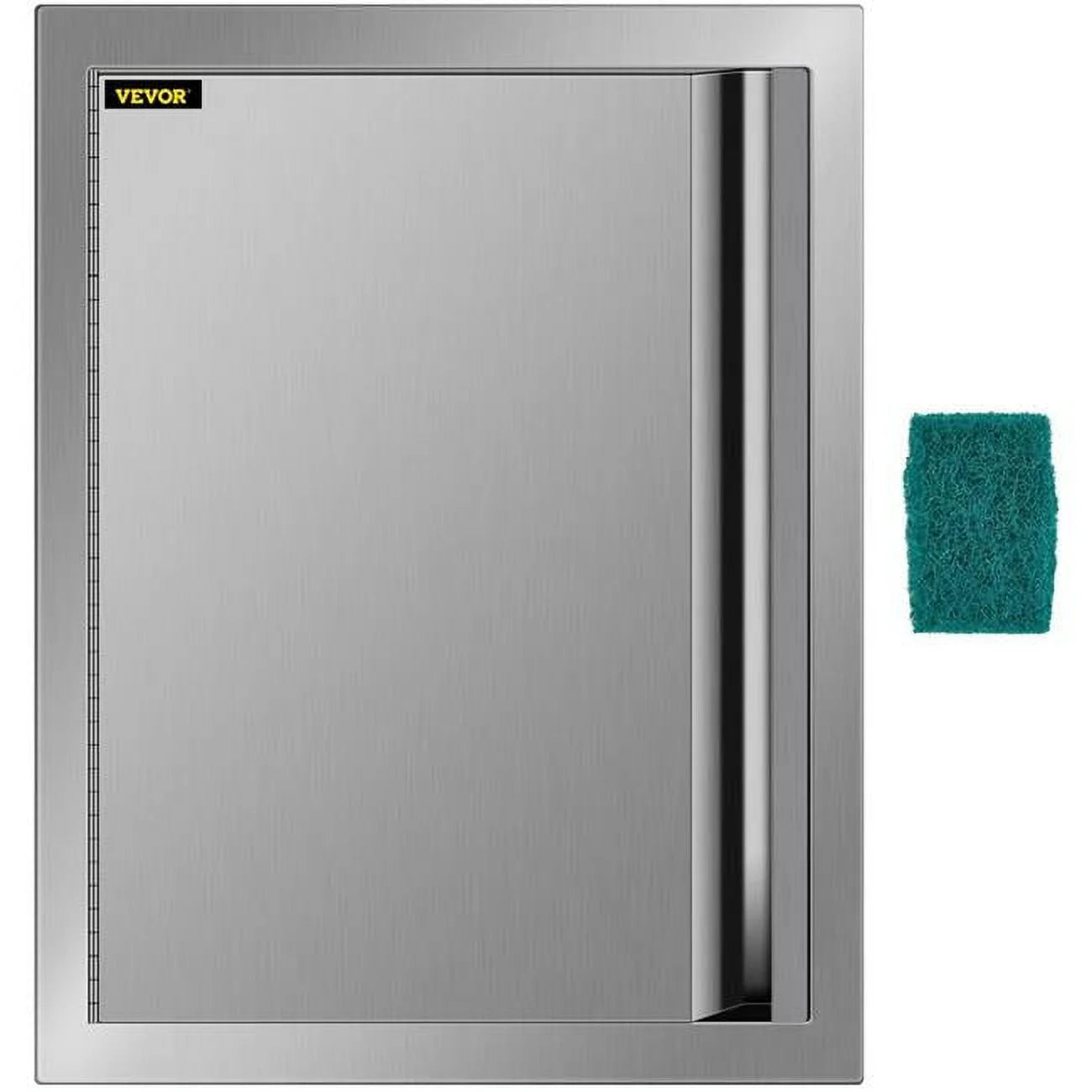 Vevor bxgcgmxkskm17x241v0 24 x 17 in. bbq access door, silver